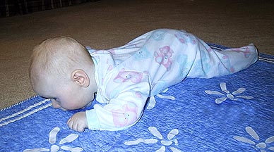 Working on stomach crawl