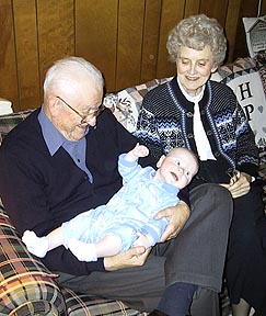Torberts arrive for Samuel's baptism