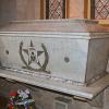 Resting place in San Fernando Cathedral of ashes of Travis, Bowie, and Crockett, heroes of the Alamo