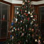 Christmas tree on Christmas Eve night