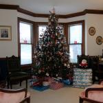 Christmas tree on Christmas morning