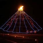 Volcano at Bristol Motor Speedway Chrsitmas lights festival, December 30, 2013