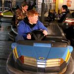 Samuel in bumper car in the infield of the Bristol Motor Speedway, December 30, 2013