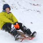 Nate on Livsey School hill