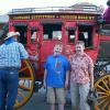 Samuel and Julia prepare to board the stagecoach in Jackson Hole, WY for a tour of the town