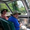 Samuel and Julia get prime seats on Jenny Lake boat