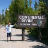 Samuel pours water at the Continental Divide in Yellowstone NP