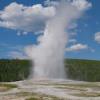 Old Faithful beginning to wane