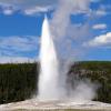Old Faithful, our first eruption
