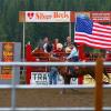 West Yellowstone Rodeo presentation of flag for National Anthem