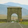 Roosevelt Arch to Yellowstone NP at Gardiner, MT