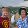 Samuel and Julia at Lower Falls