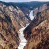 Lower Falls and Yellowstone River Canyon from South Rim