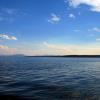 Expanse of Yellowstone Lake from tour boat