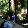 Samuel and Julia amidst redwoods of Muir Woods