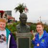Samuel and Julia with John Steinbeck in Monterey