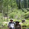Julia and Edgar on Mirror Lake hike