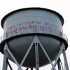 Alcatraz water tank with grafitti from Indian takeover