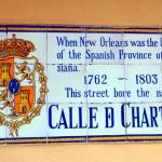 Historical marker in French Quarter