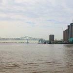 Mighty Mississippi River and Greater New Orleans Bridge
