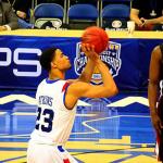 Manny Atkins shoots foul shot