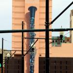Clarinet mural on Holiday Inn Hotel in downtown New Orleans