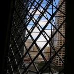 View of city from Hyatt Regency atrium