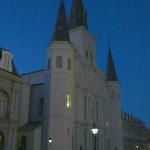 St. Louis Cathedral at Jackson Square at dusk