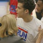 R.J. Hunter with AD Cheryl Levick