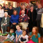 The Struby family gathering in Gray (pardon the poor focus)