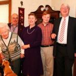 Grandmother Burke, Molly, Edward, Julia, Samuel, and Edgar on Thanksgiving Sunday