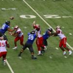 GSU quarterback Ronnie Bell throws touchdown pass