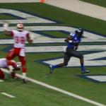 GSU receiver Avery Sweeting catches touchdown pass