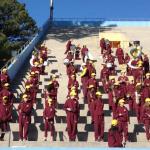 Tucker Middle School Band performs at county middle school championship football game