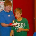 Samuel's friend Aaron was also celebrating his 12th birthday