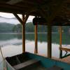 Early morning view from Lake Burton boathouse
