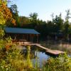 Dock and cove at Gignilliats' place at Lake Burton
