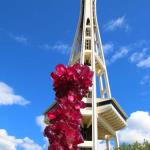 Chihuly Garden & Glass with Space Needle in background, July 6, 2014