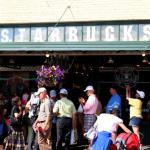 Original Starbucks at Pike Place Market in Seattle, July 6, 2014