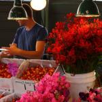 Produce and flowers at Pike Place Market, July 6, 2014