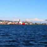 Port of Seattle from deck of tour boat, July 6, 2014