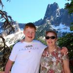 Sam and Julia at Washington Pass overlook in North Cascades National Park, July 7, 2014