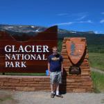 Sam at east entrance to Glacier National Park, July 9, 2014