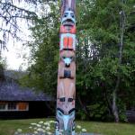 Totem pole at Lake McDonald Lodge in Glacier National Park, Montana, July 9, 2014