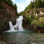 Cameron Falls in Waterton Lakes Village, Alberta, July 9, 2014