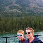 Julia and Sam on MV International at Waterton Lakes National Park, Alberta, July 9, 2014