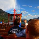 Julia and Sam listen to guide on MV International, July 9, 2014