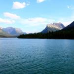 Late afternoon view of Waterton Lake from stern of MV International, July 9, 2014