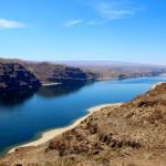 Columbia River gorge near I-90 and Ellensburg, Washington, July 11, 2014