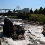 Spokane River falls, considered most beautiful urban falls in US, July 11, 2014